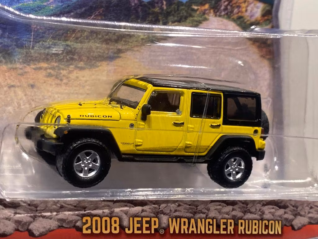 Skala 1/64 Jeep Wrangler Rubicon 08' "All-Terrain" från Greenlight