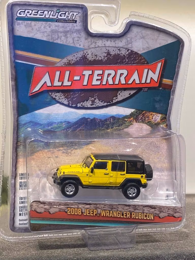 Skala 1/64 Jeep Wrangler Rubicon 08' "All-Terrain" från Greenlight