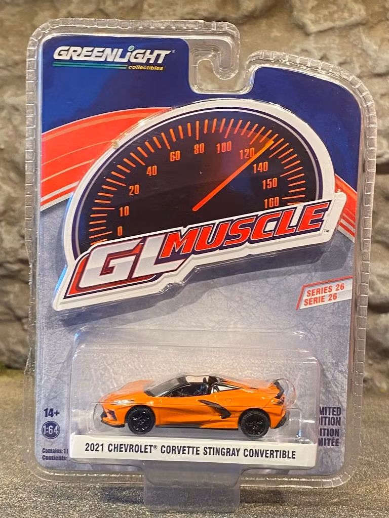 Skala 1/64 Corvette Convertible Stingray 21' "GL Muscle" från Greenlight