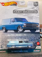 Skala 1/64 Hot Wheels PREMIUM Fast Wagons: Chevy Nova Panel 64'