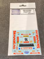 Skala 1/24, Dekalset till Ford Fiesta WRC Rally Sweden 2014 fr MF-Zone