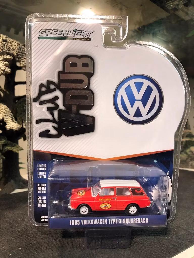 Skala 1/64 Volkswagen Typ 3 Squareback 65' "Pennzoil" Club V-DUB fr Greenlight