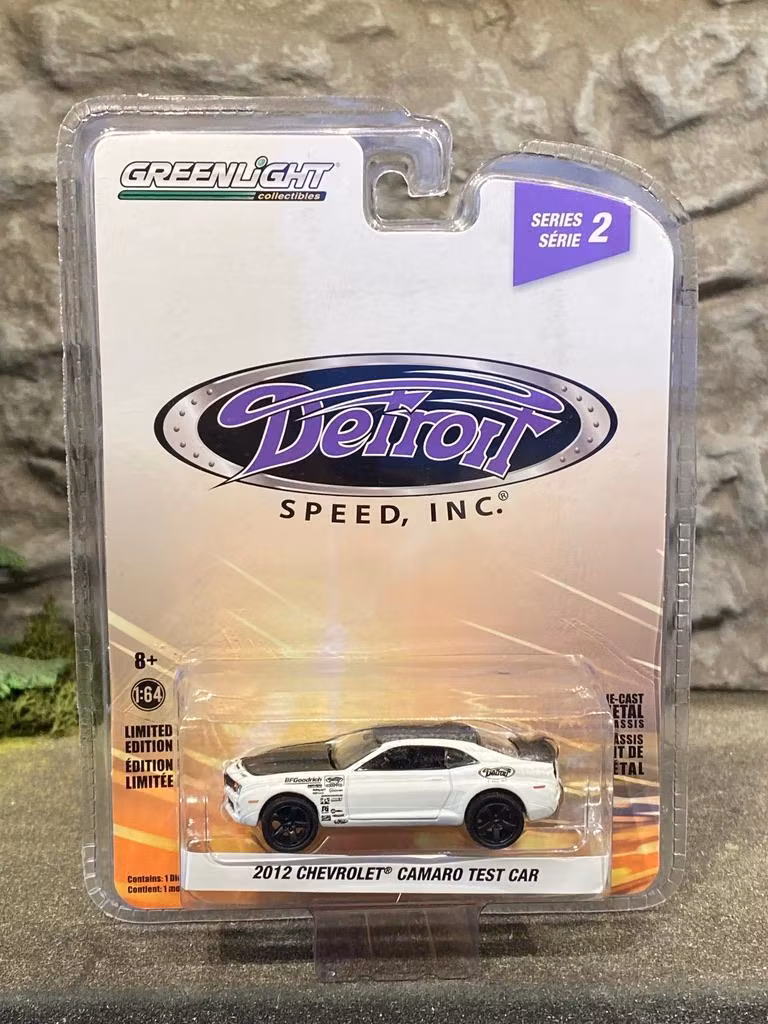 Skala 1/64 Chevrolet Camaro 12' Test car "Detroit Speed" från Greenlight