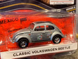 Classic Volkswagen Beetle Typ 1 Bubbla Rally Panamericana i 1/64 från Greenlight