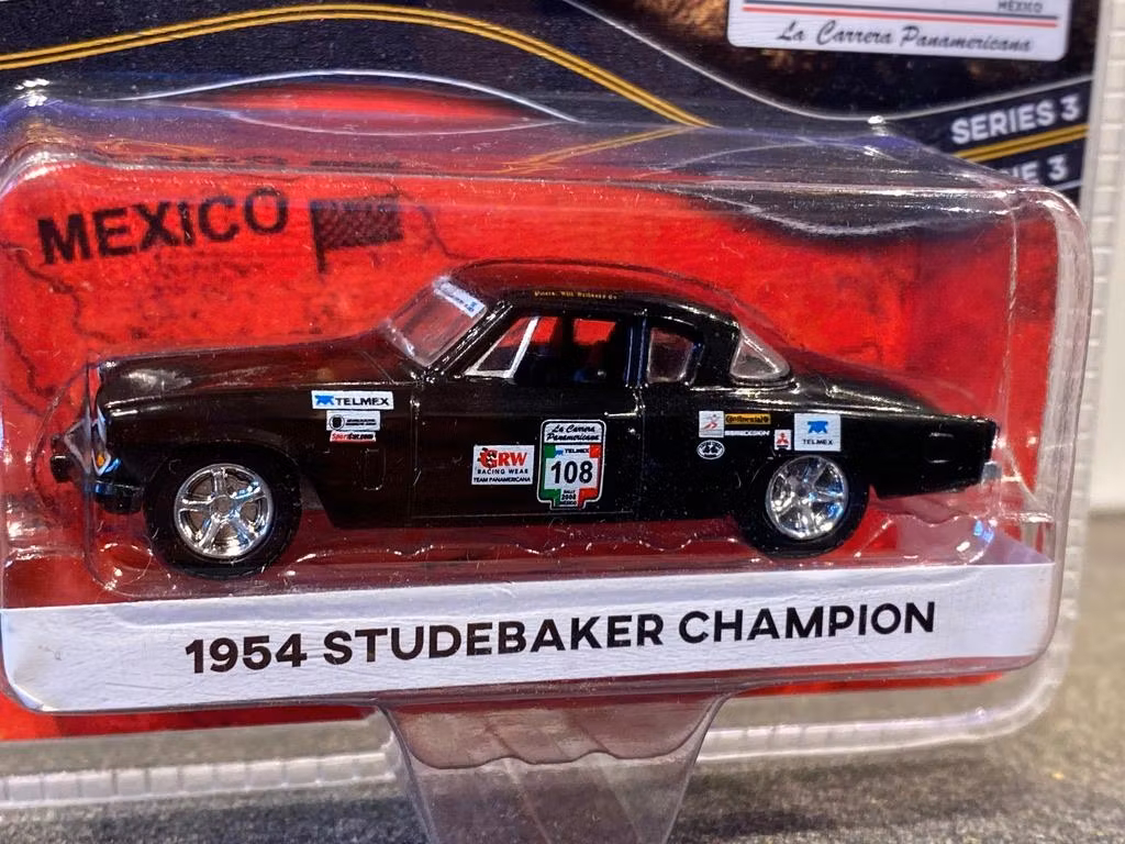 Skala 1/64 Studebaker Champion 54' Rally Panamericana från Greenlight