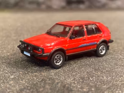 Skala 1/87 h0, Volkswagen Golf II Country, Röd från PCX87