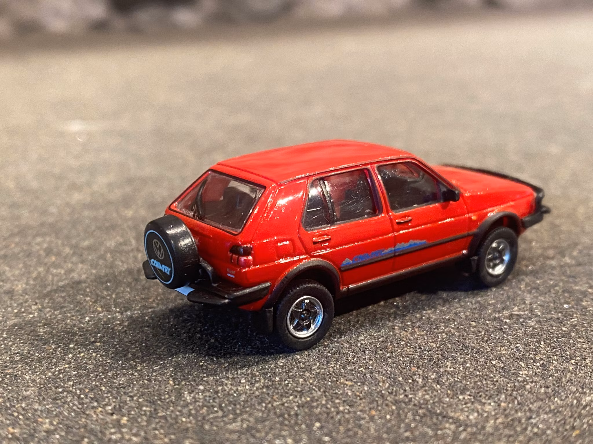 Skala 1/87 h0, Volkswagen Golf II Country, Röd från PCX87