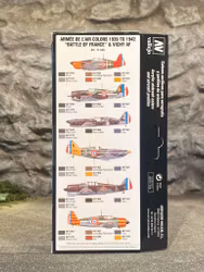 Vallejo Model Air Set, Färg: Allierade 39-42 Battle of france Set 8 flaskor á 17ml, 71626