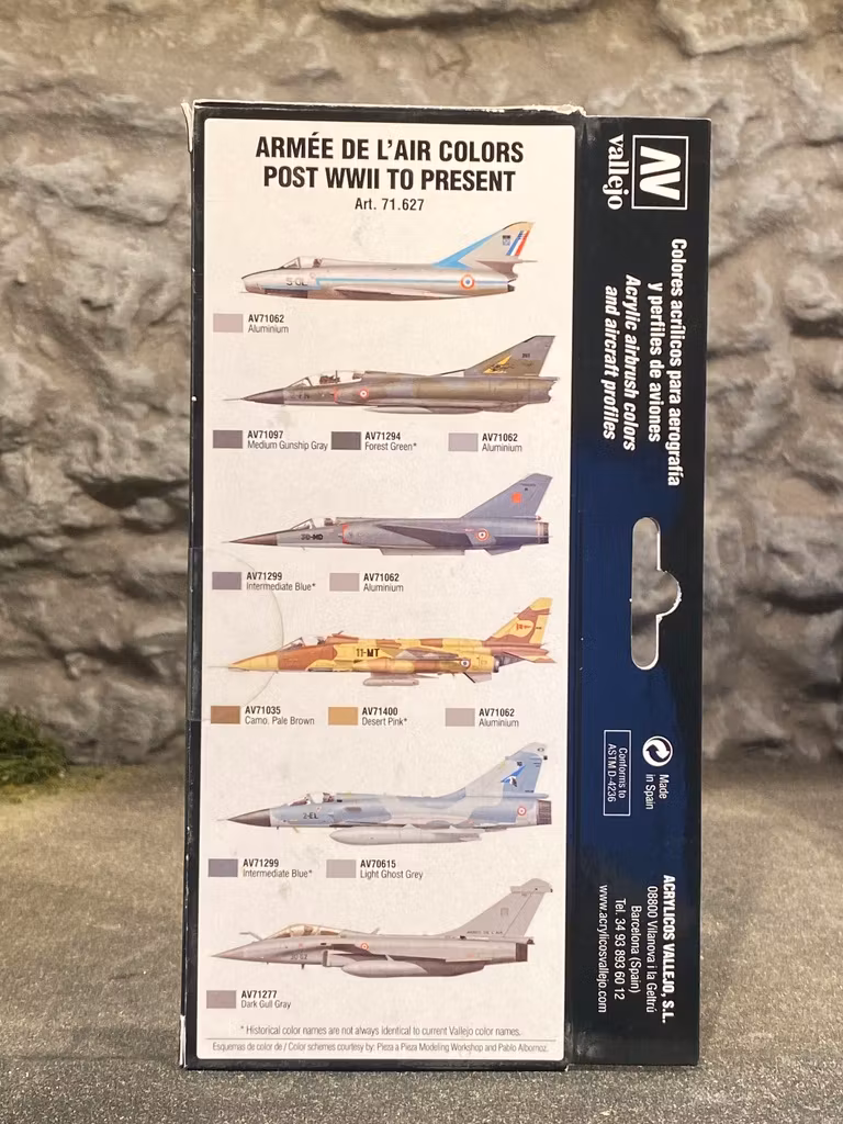 Vallejo Model Set, France fr WWII to present, Set 8 flaskor á 17ml, 71627