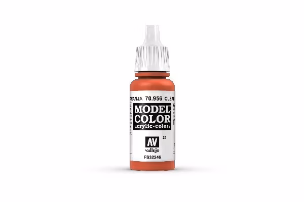Vallejo Model Color, akrylfärg flaska 17ml: Klar Orange 70956