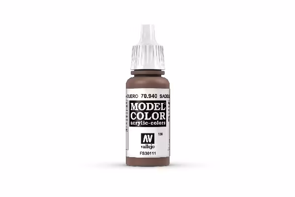 Vallejo Model Color, akrylfärg flaska 17ml: Sadel-brun 70940