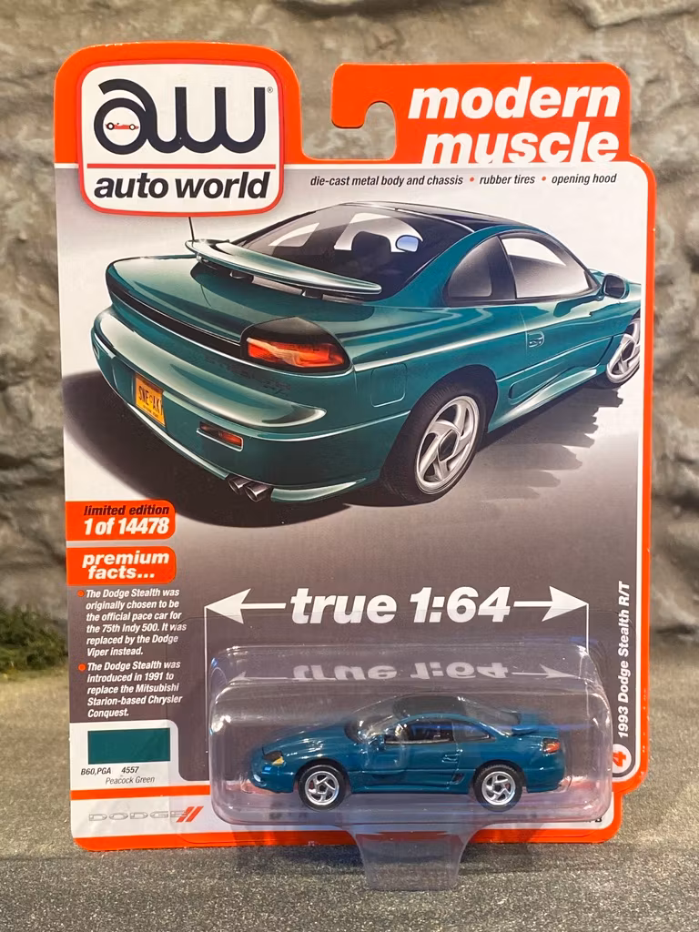 Skala 1/64 Dodge Stealth R/T 93 ' fr AUTO WORLD Lim.Ed. Rel.4 Ver B