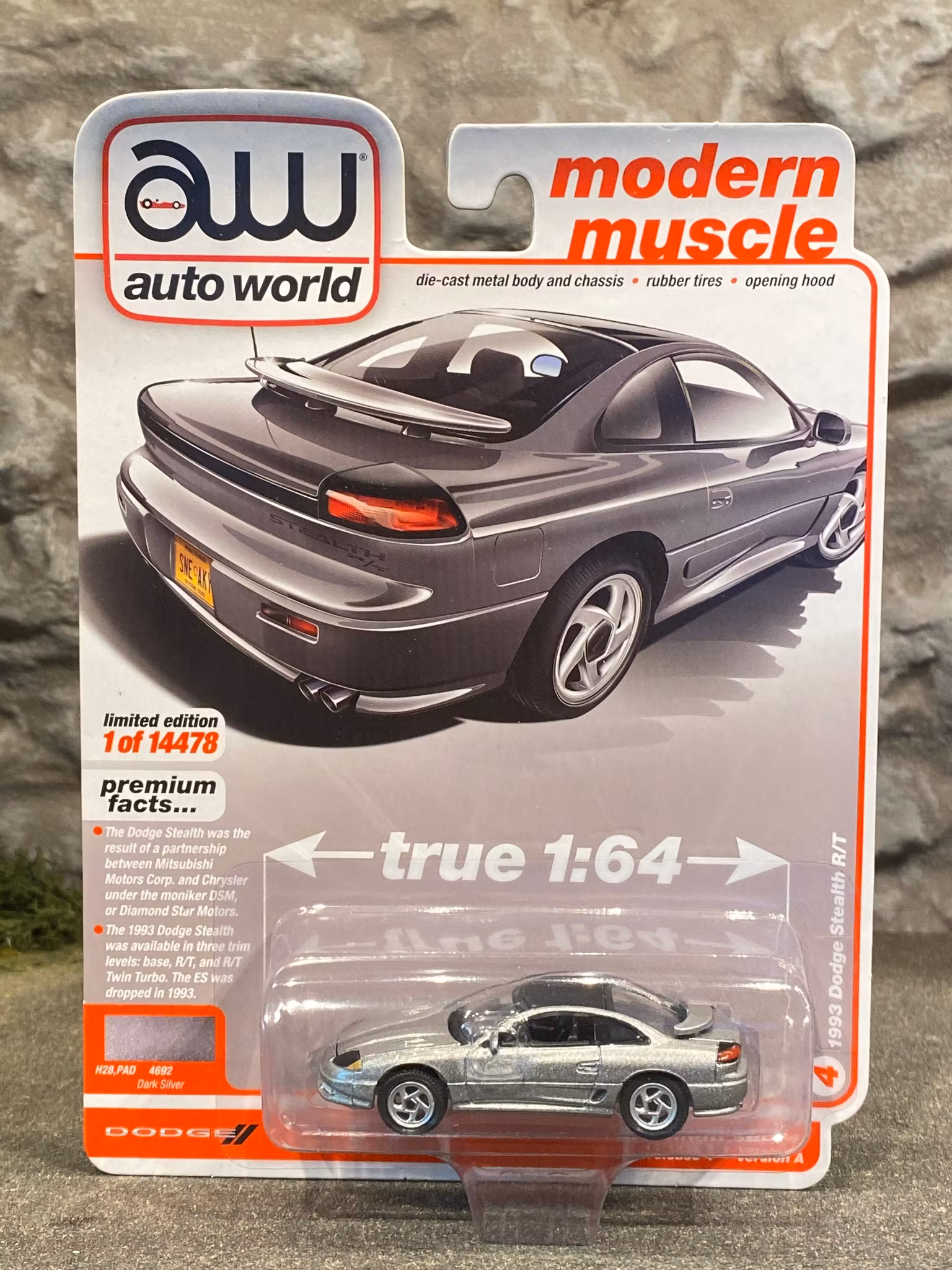 Skala 1/64 Dodge Stealth R/T 93 ' fr AUTO WORLD Lim.Ed. Rel.4 Ver A