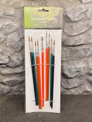 Vattenfärgs-pensel-set med 9 olika, Syntetiska, Stl Pensel 1,3,5,7,9,11 från Artino