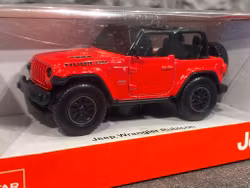 Skala 1/43 Jeep Wrangler Rubicon, röd från RASTAR