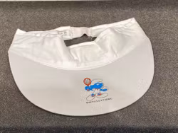 Ljuvlig klassisk oanvänd Retro Smurf keps / Solskärm / Golfkeps PEYO, Smurfarna