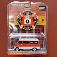 Skala 1/64 Ford Econoline 70' "New Jersey Dep. Fire 5901 Rescue" fr Greenlight