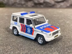 Skala 1/64 Mercedes-Benz G55 AMG, Polisi Traffic fr KYOSHO