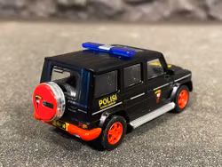 Skala 1/64 Mercedes-Benz G55 AMG, Polisi Korps Brimob fr KYOSHO