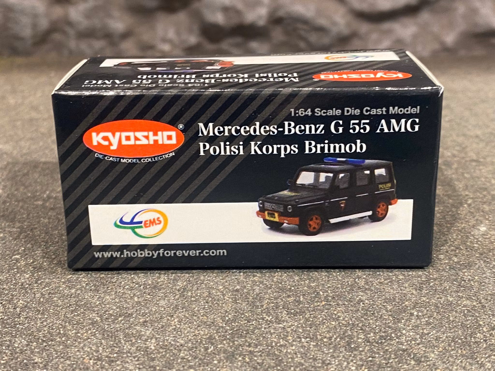 Skala 1/64 Mercedes-Benz G55 AMG, Polisi Korps Brimob fr KYOSHO