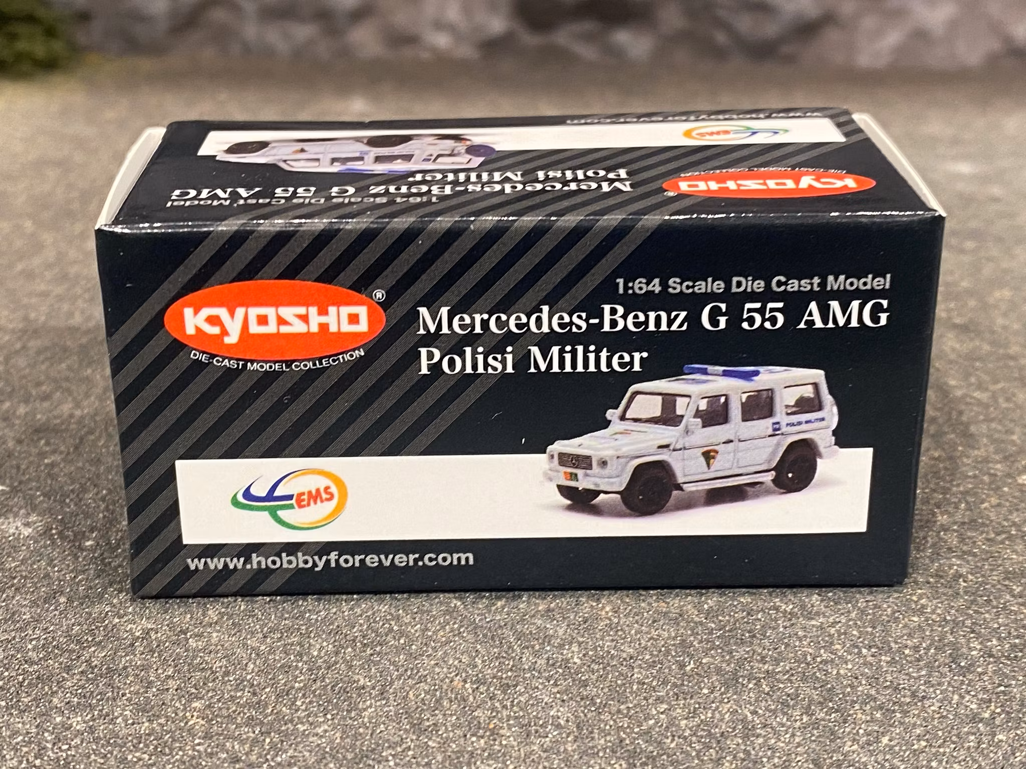 Skala 1/64 Mercedes-Benz G55 AMG, Polisi Militer fr KYOSHO