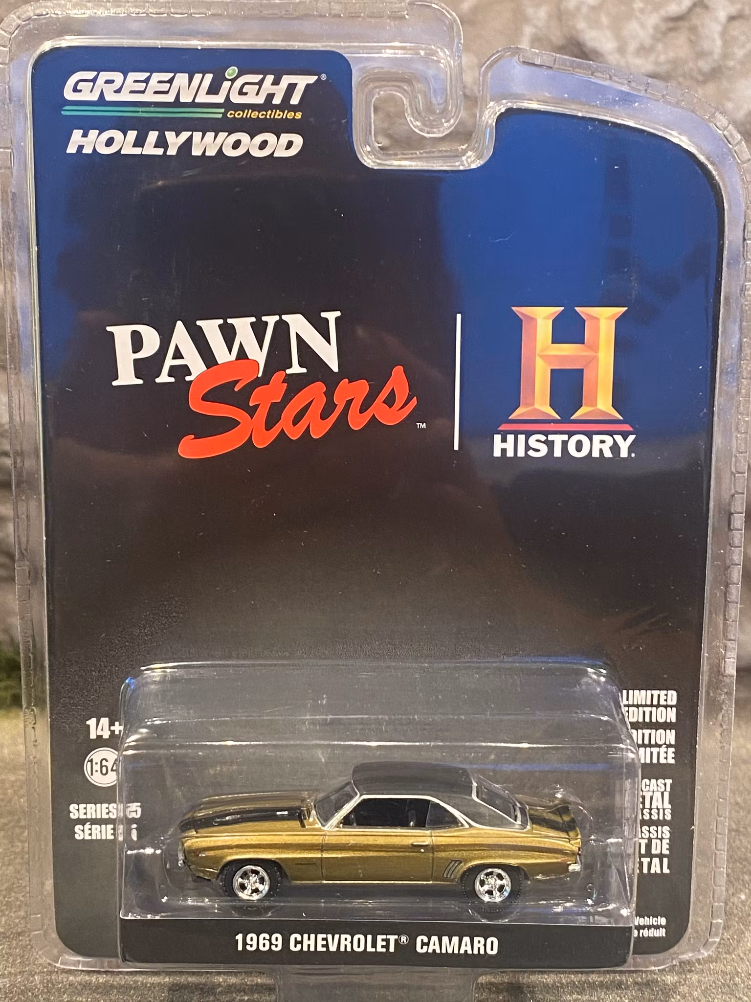 Skala 1/64 Chevrolet Camaro 69' "Pawn Stars" från Greenlight Hollywood