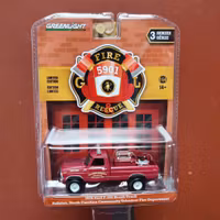 Skala 1/64 Ford F-250 78' "North Carolina Volunteer Fire Dep. Fire 5901" fr Greenlight
