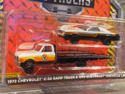 Skala 1/64 Chevrolet C-30 72' + Chevelle Laguna 76'"H.D. Trucks" fr Greenlight