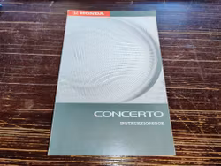 Instruktionsbok - Honda Concerto