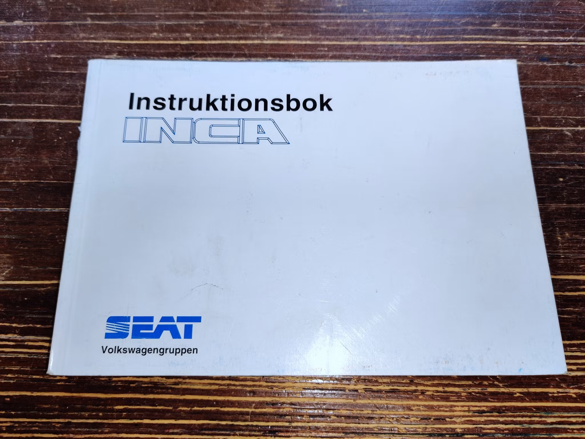 Instruktionsbok - SEAT inca Tryckt 1996