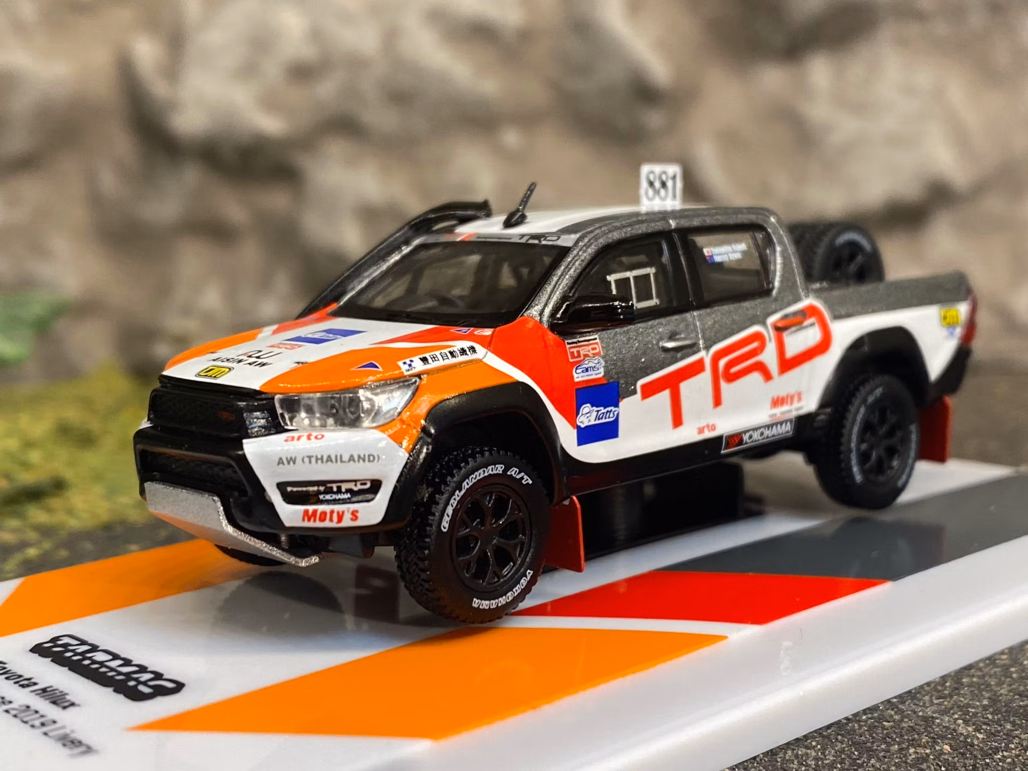 Skala 1/64 Toyota Hilux, Finke Desert Race 2019 Livery f TARMAC works