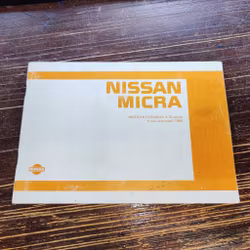 Instruktionsbok - NISSAN Micra Tryckt 1986