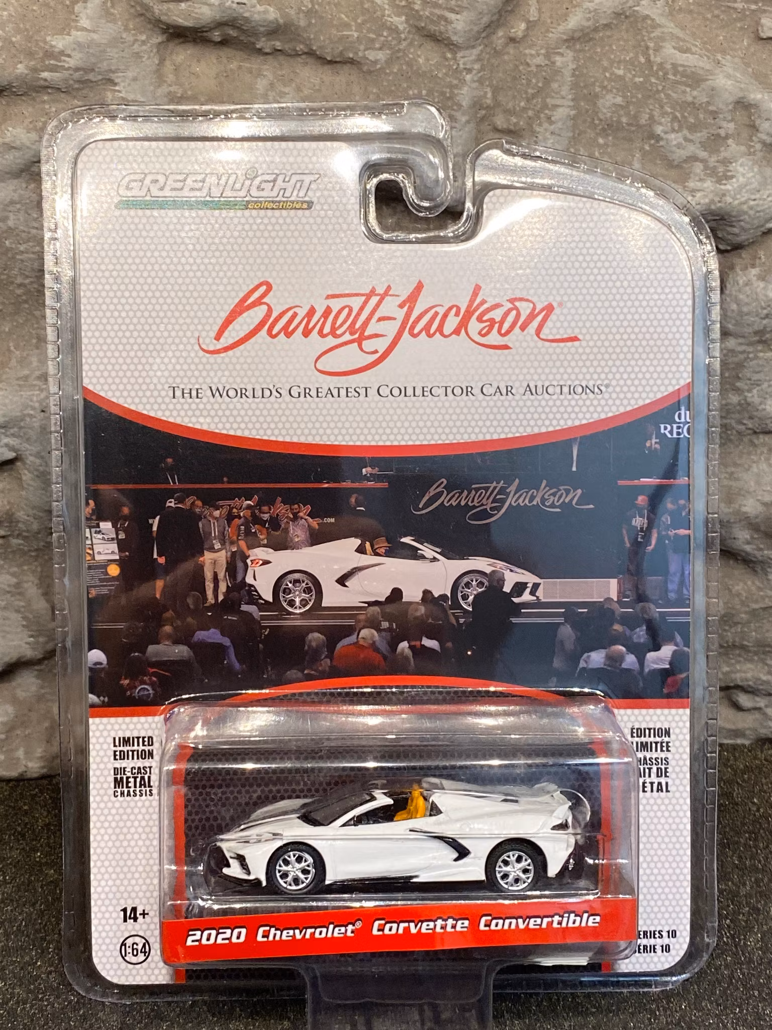 Skala 1/64 Chevrolet Corvette Convertible 2020', Barrett Jackson auctions fr Greenlight