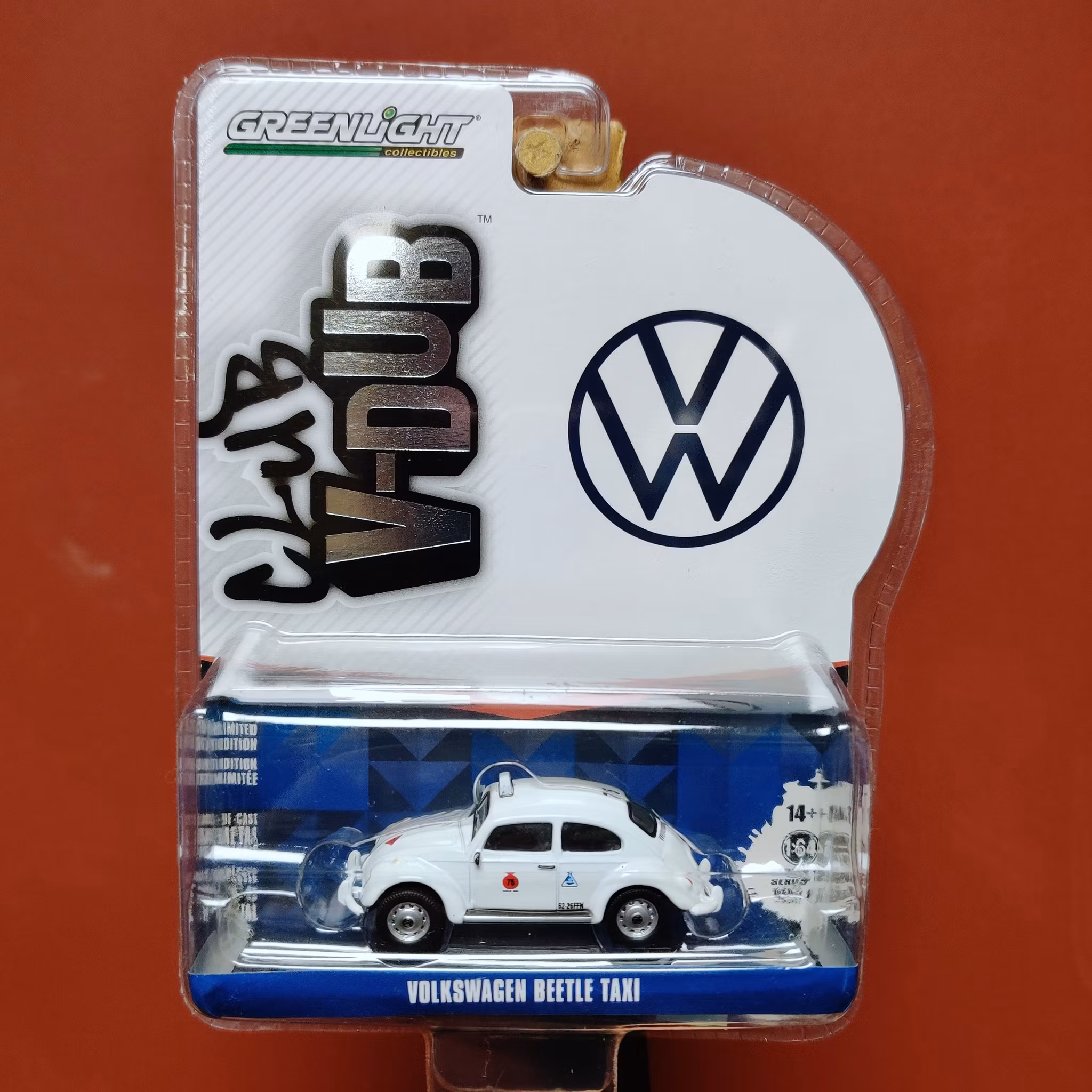 Skala 1/64 Volkswagen Beetle Bubbla "Taxco" Taxi V-DUB fr Greenlight