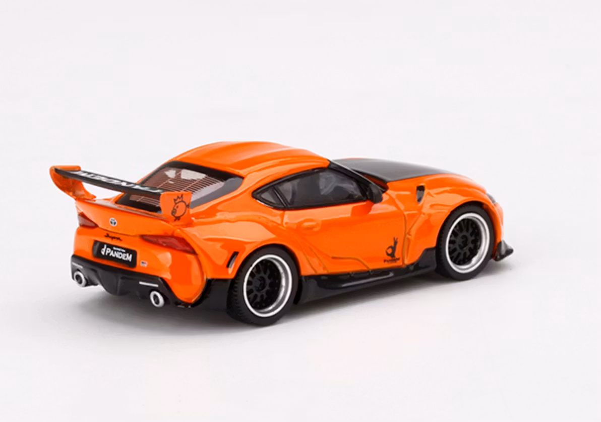 Skala 1/64 Pandem Toyota GR Supra V1.0 Orange fr MINI GT