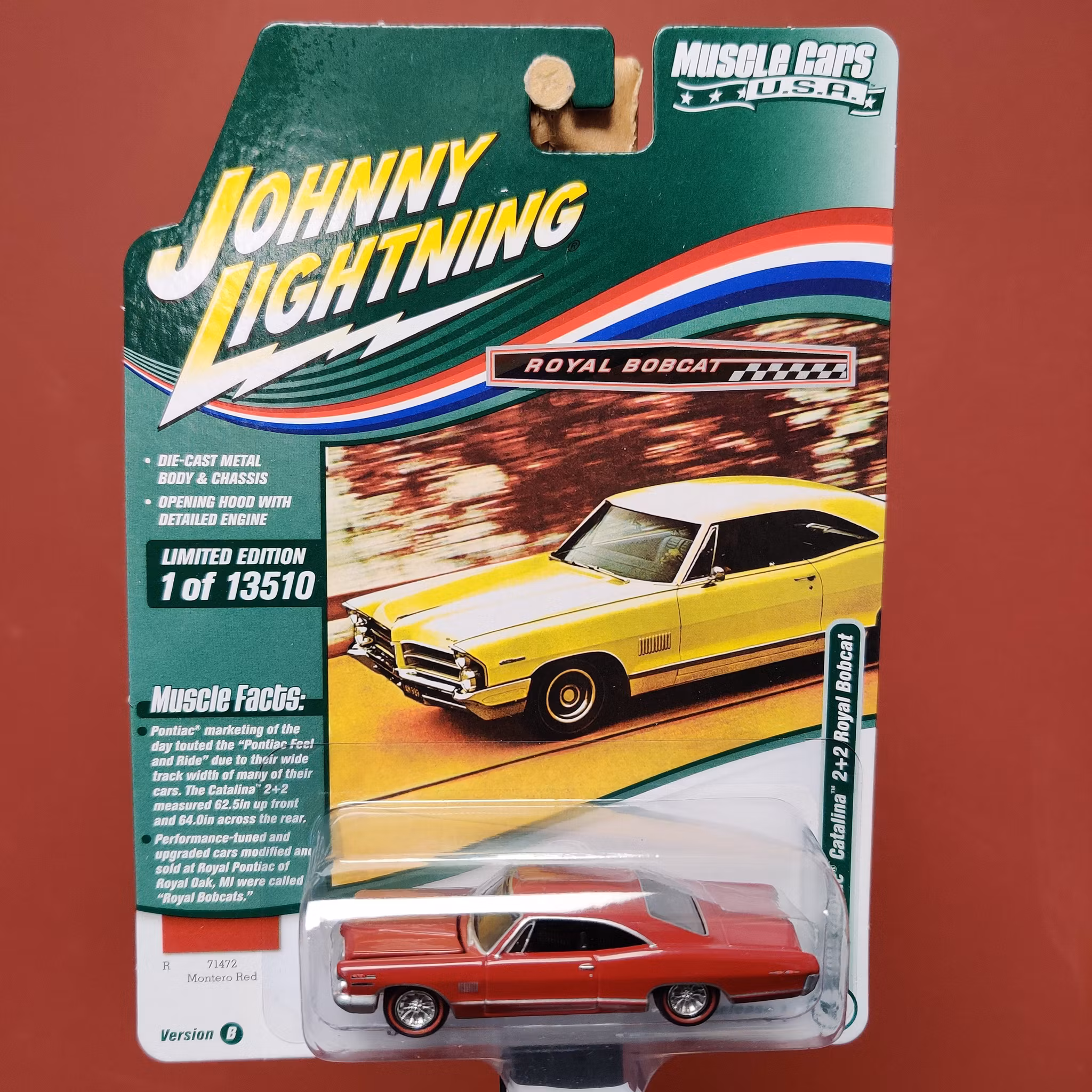 Skala 1/64 - Pontiac Catalina 2+2 Royal Bobcat 65' Rel.1.Ver.B från Johnny Lightning