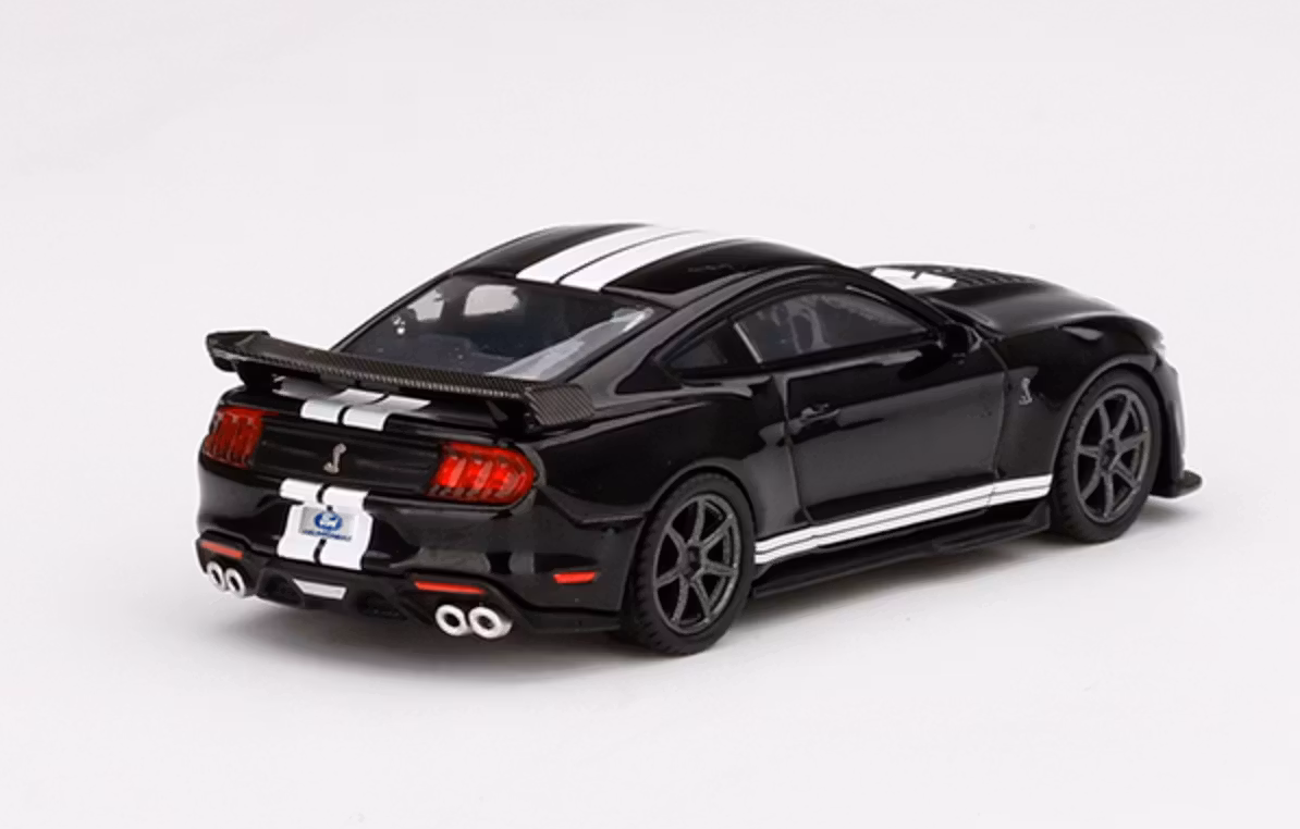 Skala 1/64  Ford Mustang Shelby GT500 Shadow Black Vänsterstyrd fr MINI GT