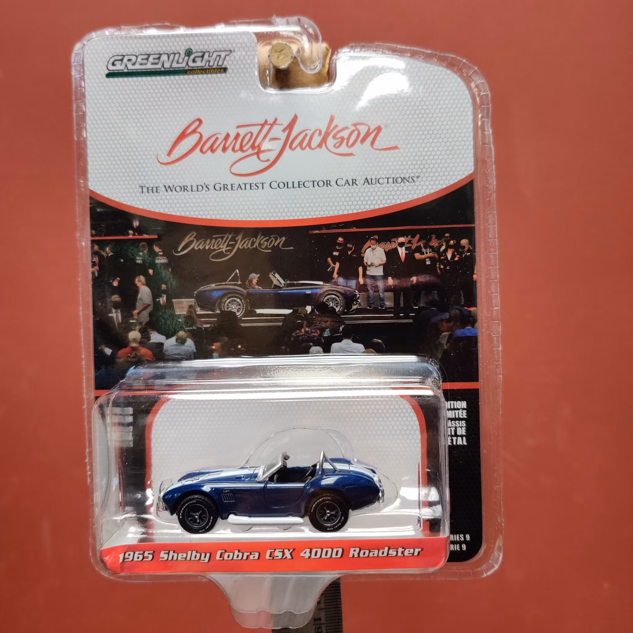 Skala 1/64 Shelby Cobra CSX 4000 Roadster 65' Barrett Jackson auctions fr Greenlight
