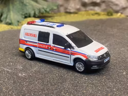 Skala 1/64 Volkswagen Caddy  (AM7452) - Hong Kong Police fr Tiny Toys