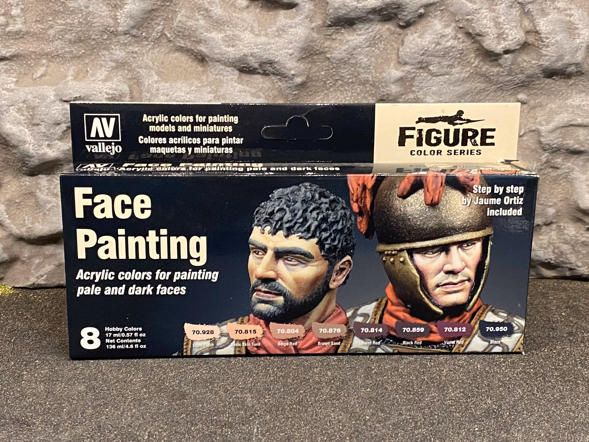 Vallejo Model Set, Färg: Face Painting - Set 8 flaskor á 17ml, 71119