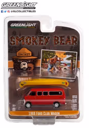 Skala 1/64 - Ford Club Wagon 69' "Smokey Bear" Ser.1 från GreenLight