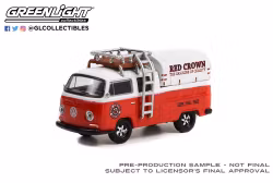 Skala 1/64 Volkswagen T2 69' Double cab pickup "Red Crown" Club V-DUB fr Greenlight