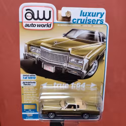 Skala 1/64 Cadillac Eldorado 75'' fr AUTO WORLD Lim.Ed. Rel.1 Ver A