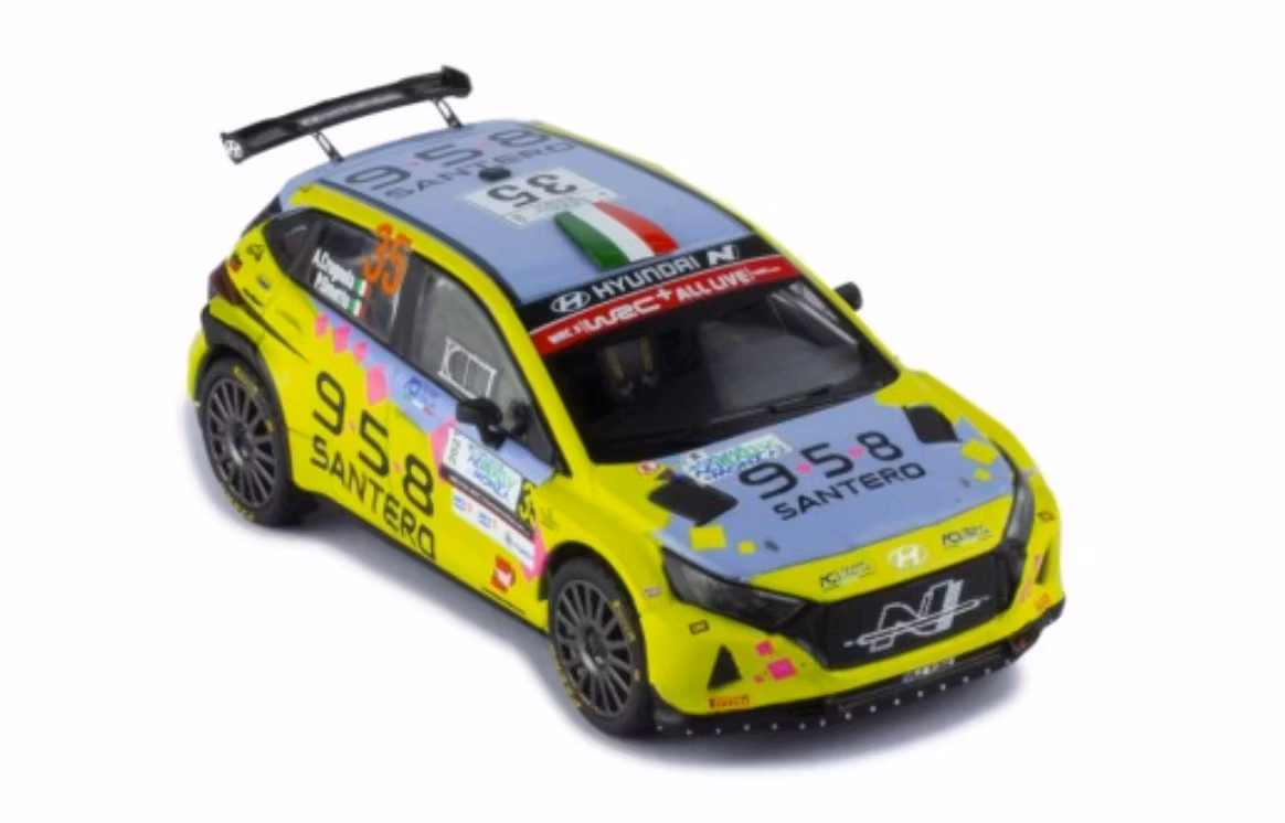 Skala 1/43 HYUNDAI I20 N RALLY2 #35 Vinnare WRC3 MONZA RALLY 21 fr IXO Models