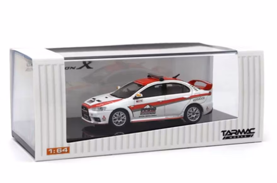 Skala 1/64 Mitsubishi Lancer Evolution X Pikes Peak Safety Car - HOBBY64 / Inno64