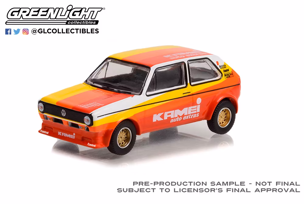 Skala 1/64 Volkswagen Golf GTI 80' "Kamei auto extra" Club V-DUB fr Greenlight