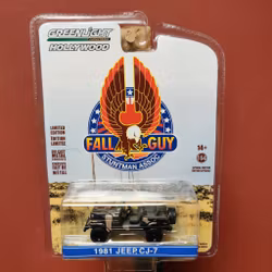Skala 1/64 Jeep CJ-7 81' "Fall Guy Stuntman Assoc" fr GreenLight Hollywood