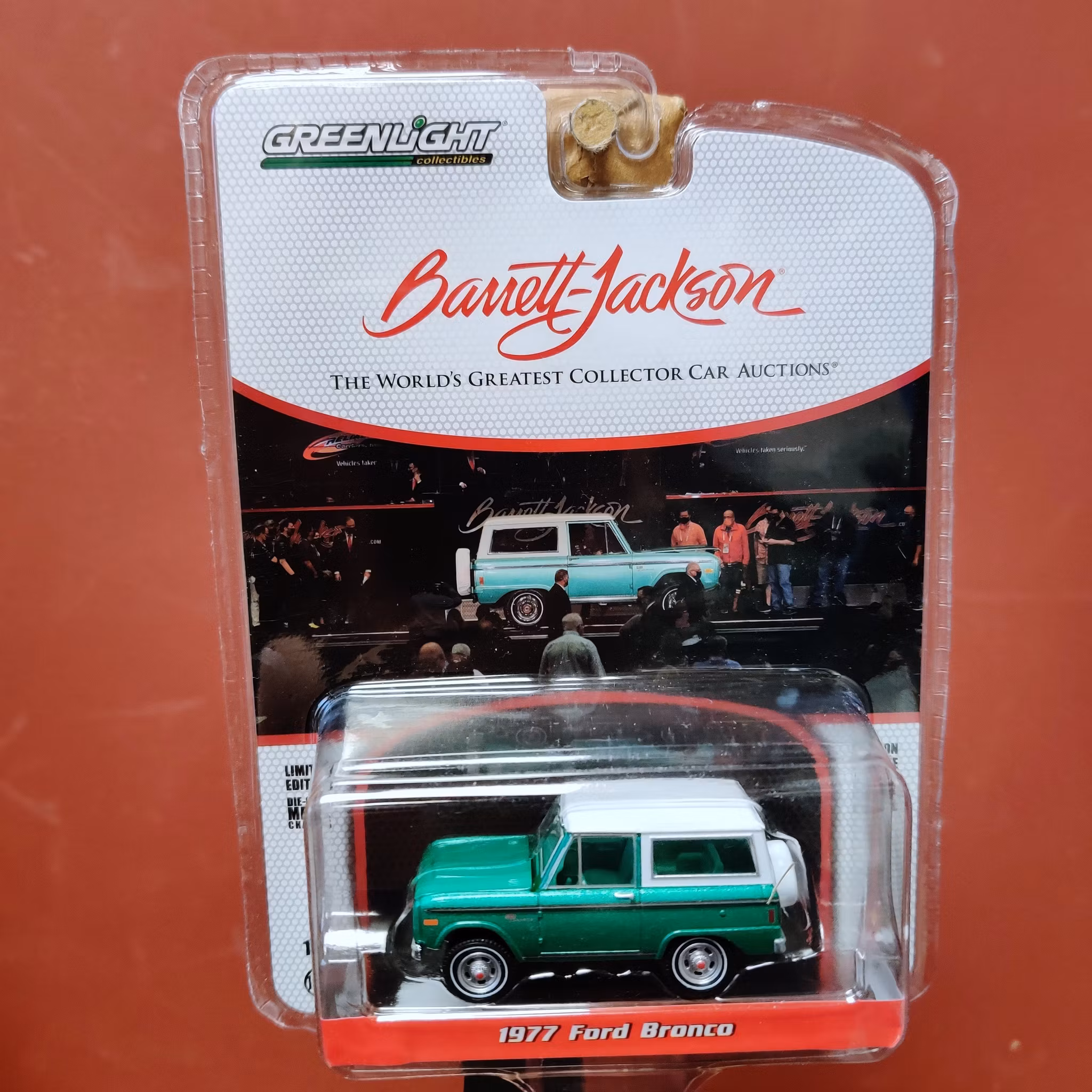 Skala 1/64 Ford Bronco 2-door Barrett Jackson auctions fr Greenlight