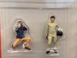 Skala 1/43, 0-skala, Racerförare + Fotograf (retro) "Race day Set"- American Diorama