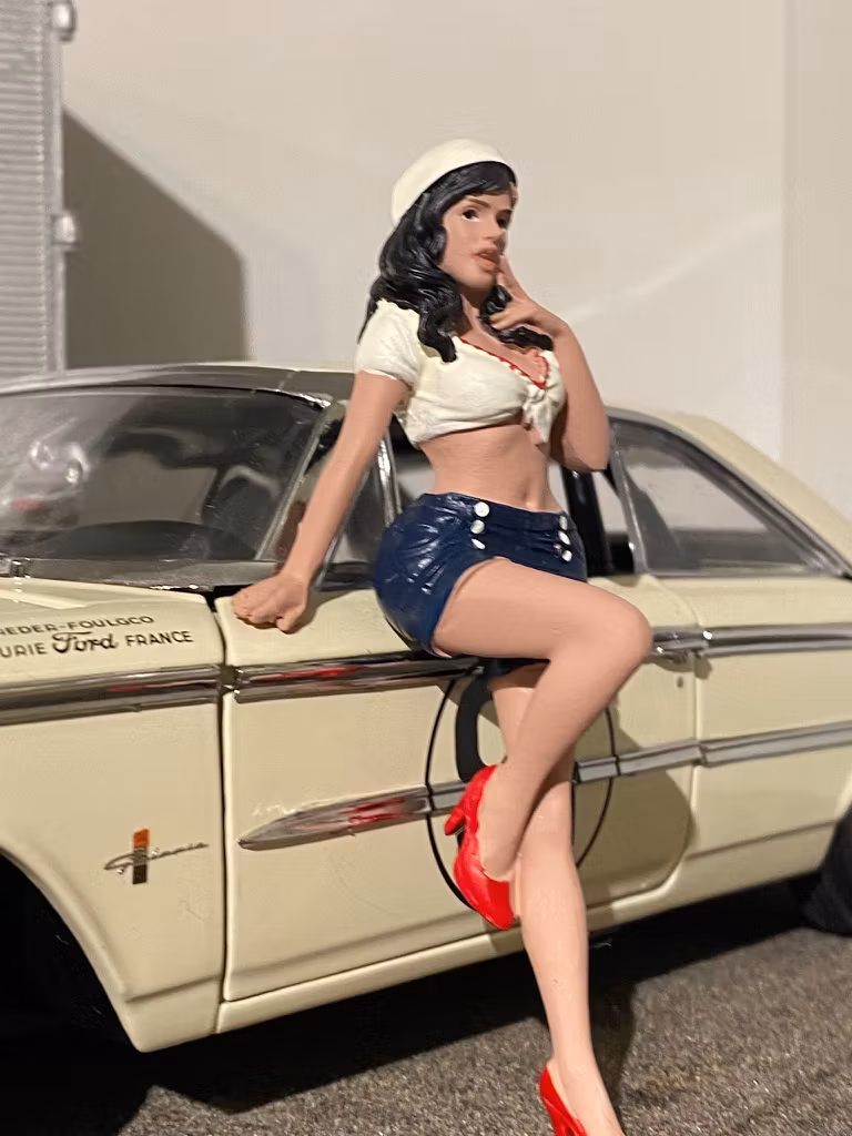 Skala 1/18 Sandra funderar... - American Diorama